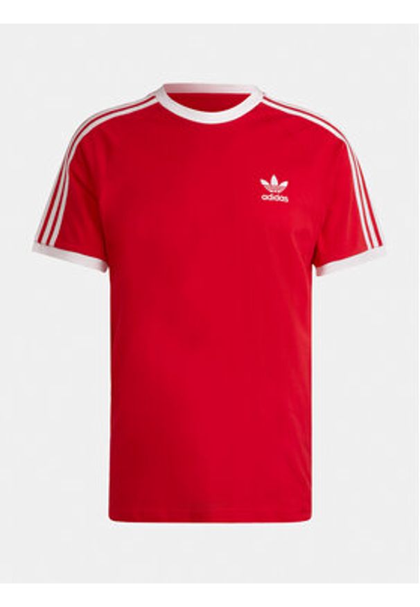 Adidas - adidas T-Shirt Adicolor Classics 3-Stripes T-Shirt IA4852 Czerwony Regular Fit. Kolor: czerwony. Materiał: bawełna