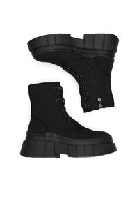 DeeZee Botki HY305-16 Czarny. Kolor: czarny. Materiał: materiał