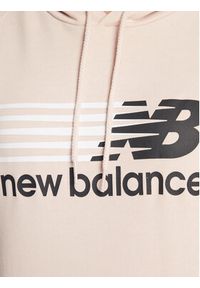 New Balance Bluza Classic WT23800 Beżowy Relaxed Fit. Kolor: beżowy. Materiał: syntetyk #3