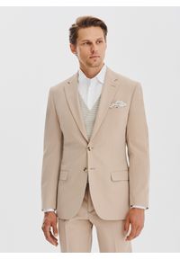 Pako Lorente - PAKO LORENTE – Beżowa marynarka męska. Kolor: beżowy. Materiał: wiskoza, poliester, elastan #1