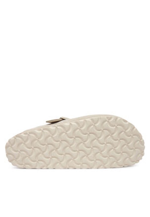 Birkenstock Klapki Boston 1031662 Beżowy. Kolor: beżowy. Materiał: skóra, zamsz