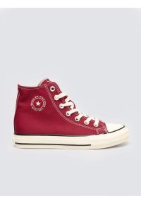 Big-Star - Trampki damskie wysokie bordowe SS274812 604. Kolor: czerwony. Styl: klasyczny, elegancki