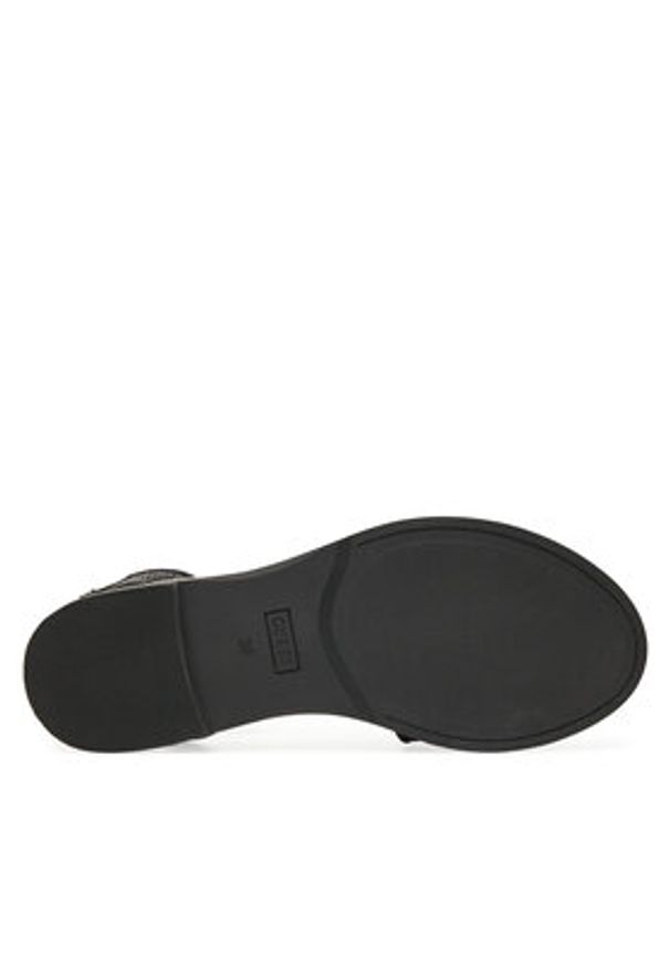 Guess Sandały FLJSIY FAB03 Czarny. Kolor: czarny. Materiał: skóra