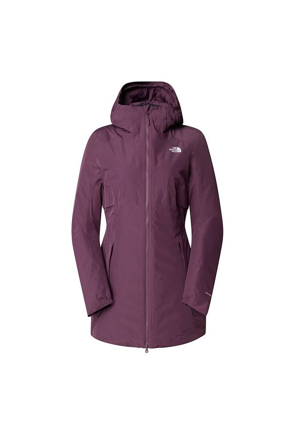 Kurtka The North Face Hikesteller Inulated Parka 0A3Y1G1NI1 - fioletowa. Kolor: fioletowy. Materiał: syntetyk, poliester. Styl: elegancki. Sport: turystyka piesza