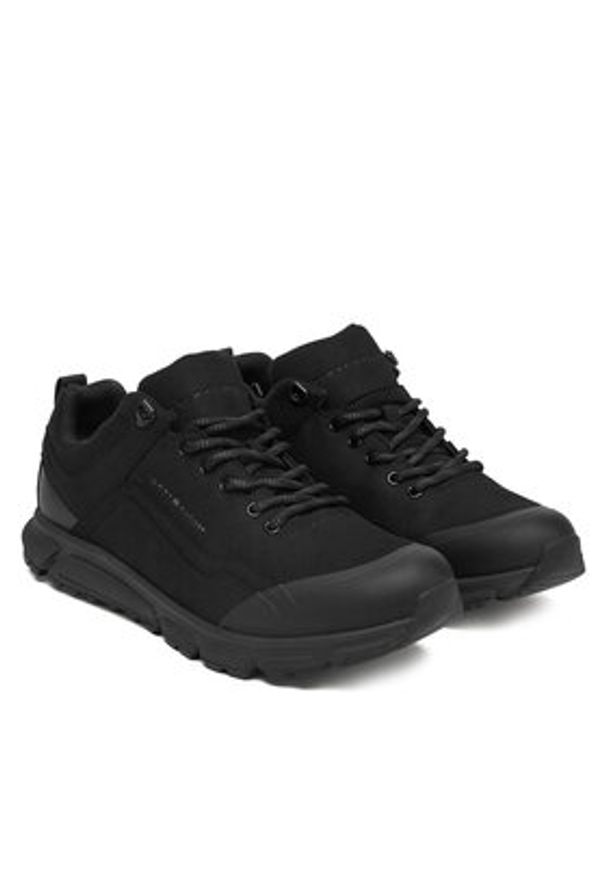 TOMMY HILFIGER - Tommy Hilfiger Sneakersy Outdoor Runner Low Wpm FM0FM05655 Czarny. Kolor: czarny. Materiał: materiał. Sport: outdoor