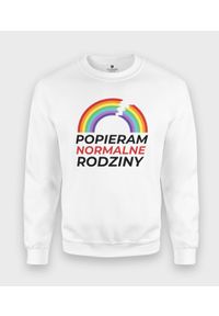 MegaKoszulki - Bluza klasyczna Popieram Normalne Rodziny. Styl: klasyczny #1