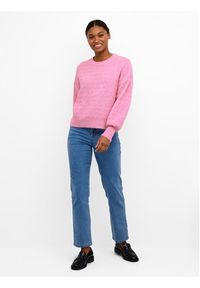 Kaffe Sweter Billa 10508146 Różowy Regular Fit. Kolor: różowy. Materiał: syntetyk #2