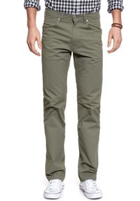 Wrangler - WRANGLER SPODNIE MĘSKIE ARIZONA MOSS GREEN W12OS5330. Materiał: materiał #10