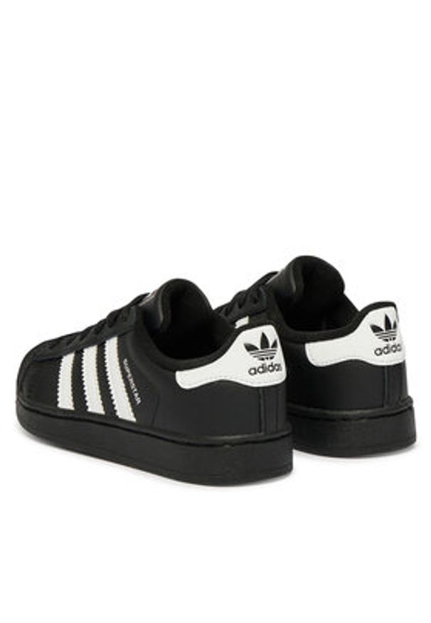 Adidas - adidas Sneakersy Superstar II C JH9981 Czarny. Kolor: czarny. Materiał: skóra. Model: Adidas Superstar