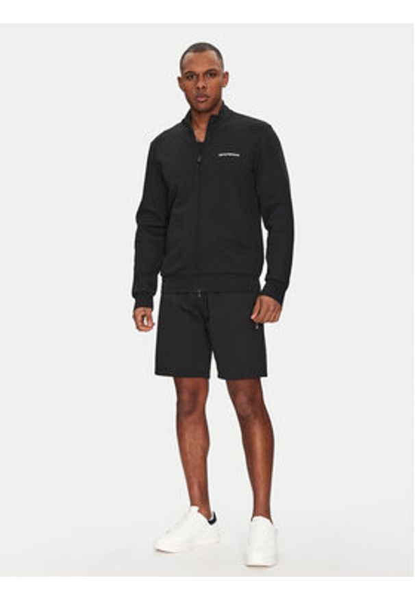 Emporio Armani Underwear Bluza EM001386 AF10790 UC001 Czarny Regular Fit. Kolor: czarny. Materiał: syntetyk, bawełna