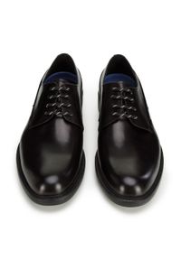 Wittchen - Męskie buty derby skórzane na grubej podeszwie czarne. Okazja: do pracy. Zapięcie: sznurówki. Kolor: czarny. Materiał: skóra. Styl: klasyczny, elegancki #5