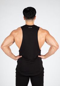 GORILLA WEAR - Tank top fitness męski Milo Drop Armhole. Kolor: czarny. Długość rękawa: bez rękawów. Styl: sportowy