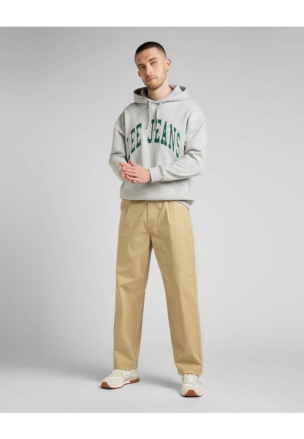 Lee - LEE HOODIE SEASONAL MĘSKA BLUZA KLASYCZNA Z KAPTUREM LOGO GREY MELE L84JRYMP 112322632. Okazja: na co dzień. Typ kołnierza: kaptur. Materiał: jeans, materiał, bawełna, wiskoza. Długość rękawa: długi rękaw. Długość: długie. Wzór: melanż. Sezon: jesień, zima. Styl: klasyczny