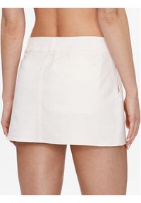 Calvin Klein Jeans Spódnica mini J20J220797 Biały Regular Fit. Kolor: biały. Materiał: bawełna