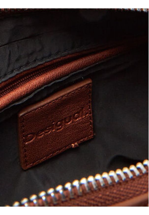 Desigual Torebka Dejavu Phuket 25SAXP53 Brązowy. Kolor: brązowy. Materiał: skórzane