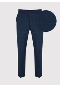 Pako Lorente - PAKO LORENTE – Granatowe spodnie garniturowe P22SF-6G-014-G-S. Kolor: niebieski. Materiał: poliester, wiskoza, elastan. Styl: elegancki #1
