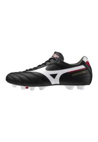 Mizuno - MIZUNO MORELIA II PRO Black/White AW25. Okazja: na urodziny. Materiał: skóra. Sport: turystyka piesza, piłka nożna