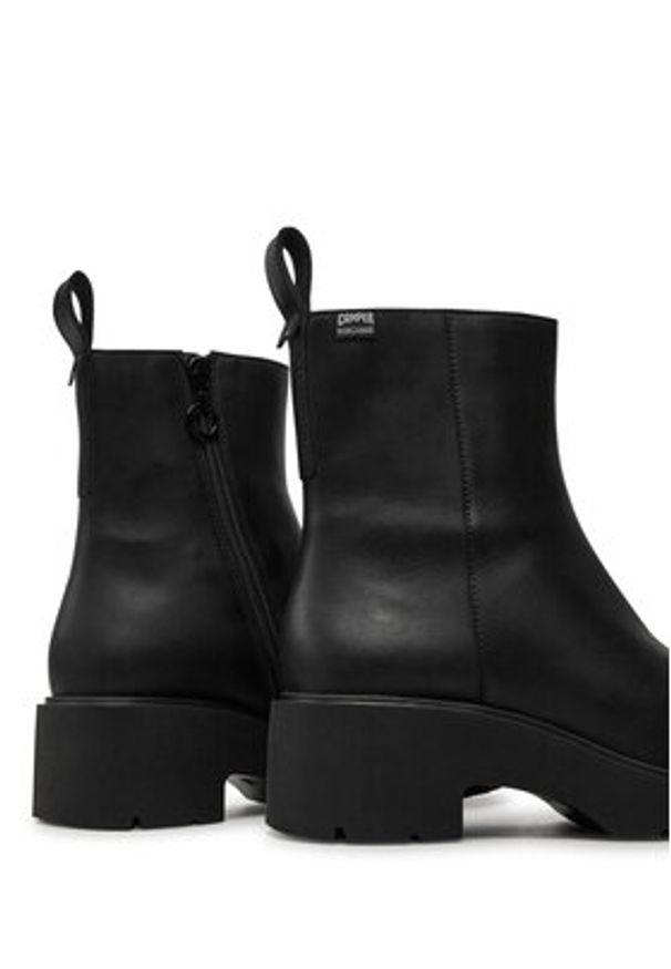 Camper Botki Milah K400725-001 Czarny. Kolor: czarny. Materiał: skóra