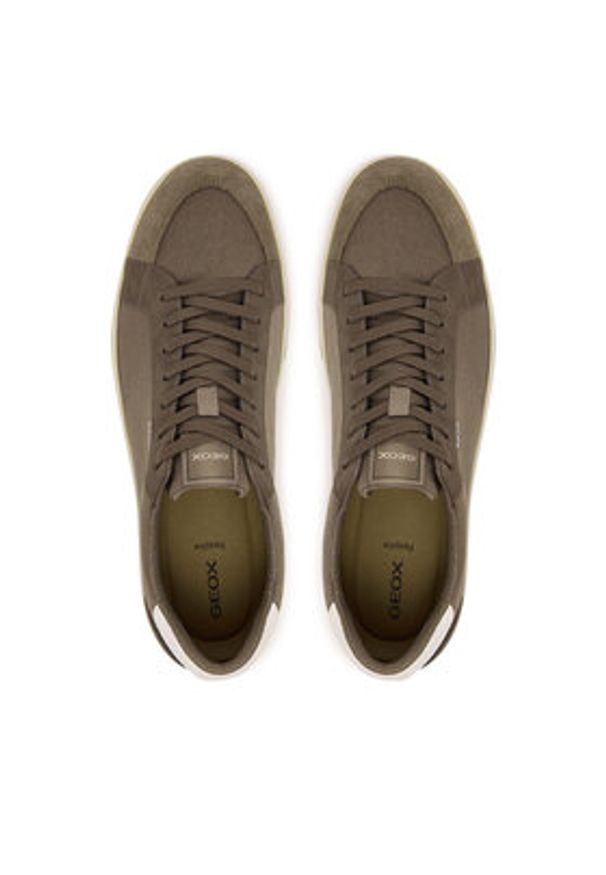 Geox Sneakersy U Serifos U65LSF 010EK C1018 Brązowy. Kolor: brązowy. Materiał: materiał