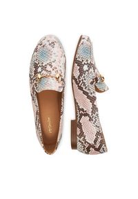 DeeZee Loafersy 10-633 Kolorowy. Materiał: skóra. Wzór: kolorowy