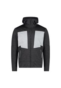 Polarowa bluza z kapturem CMP. Typ kołnierza: kaptur. Kolor: szary, wielokolorowy, brązowy. Materiał: polar. Sezon: zima. Sport: narciarstwo #1