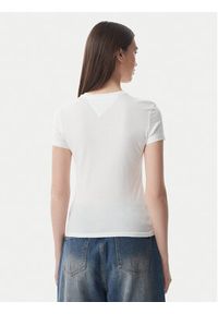 Tommy Jeans T-Shirt Ess Logo DW0DW23479 Biały Slim Fit. Kolor: biały. Materiał: bawełna #5