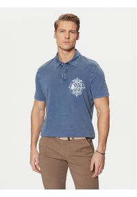 Guess Polo M5RP10 KCMY0 Granatowy Regular Fit. Typ kołnierza: polo. Kolor: niebieski. Materiał: bawełna #1