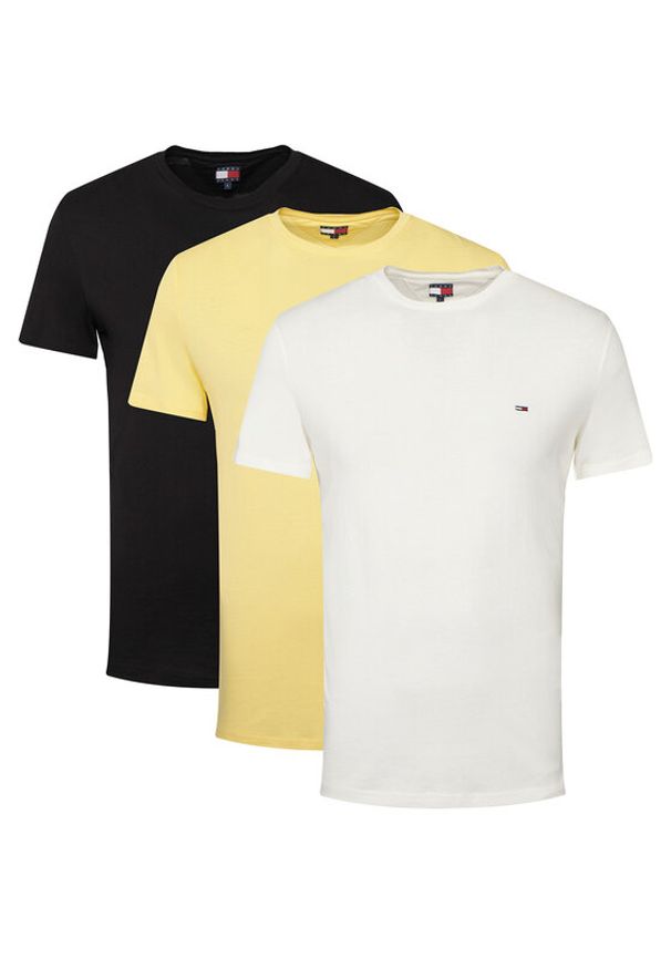 Tommy Jeans Komplet t-shirtów DM0DM21579 Kolorowy Slim Fit. Materiał: bawełna. Wzór: kolorowy