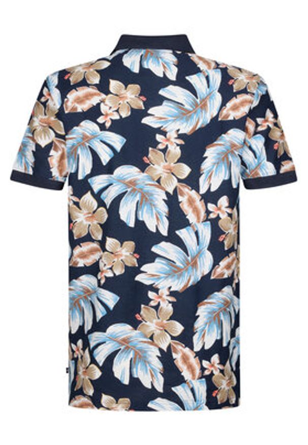 Petrol Industries Polo M-1050-POL908 Granatowy Regular Fit. Typ kołnierza: polo. Kolor: niebieski. Materiał: bawełna