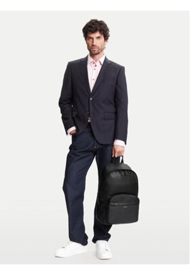 Calvin Klein Plecak Ck Must Round Bp Mono K50K513047 Czarny. Kolor: czarny. Materiał: skóra