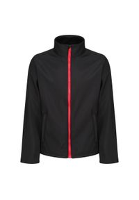 Regatta - Softshell Męski Ablaze. Kolor: wielokolorowy, czarny, czerwony. Materiał: softshell. Sport: turystyka piesza #1