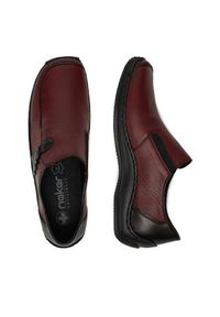 Rieker Półbuty L1759-30 Bordowy. Kolor: czerwony. Materiał: skóra #3