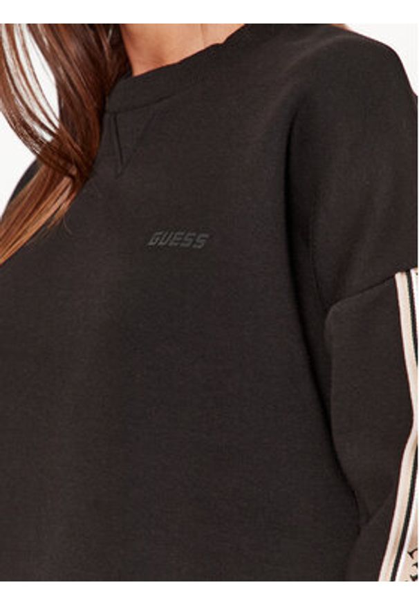 Guess Bluza V3BQ16 KB3P2 Czarny Regular Fit. Kolor: czarny. Materiał: syntetyk, bawełna
