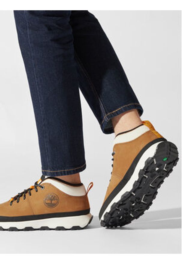 Timberland Sneakersy Winsor Trail Hiker TB0A5TWV2311 Brązowy. Kolor: brązowy. Materiał: nubuk, skóra