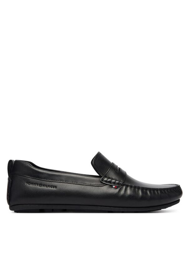 TOMMY HILFIGER - Tommy Hilfiger Mokasyny Core Hilfiger Leather Driver FM0FM05790 Czarny. Kolor: czarny. Materiał: zamsz, skóra