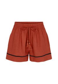 Triumph Szorty piżamowe Summer Wear 10227237 Pomarańczowy Regular Fit. Kolor: pomarańczowy. Materiał: wiskoza, len #4