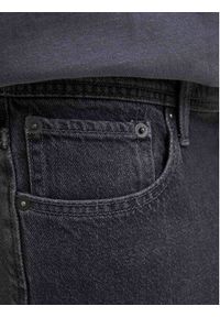 Jack & Jones - Jack&Jones Szorty jeansowe Iron 12278463 Czarny Baggy Fit. Kolor: czarny. Materiał: bawełna