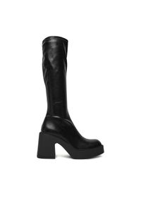 DeeZee Kozaki 9529A Czarny. Kolor: czarny. Materiał: syntetyk, materiał