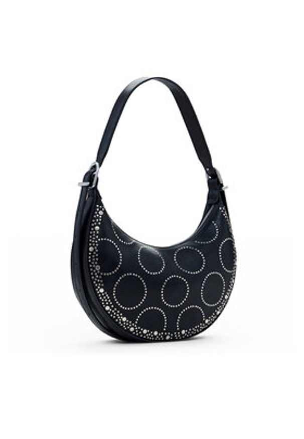 Desigual Torebka 25SAXP68 Czarny. Kolor: czarny. Materiał: skórzane