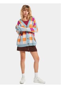 Roxy Kardigan Small Slow Chec Swtr ERJSW03578 Niebieski Regular Fit. Kolor: niebieski. Materiał: syntetyk