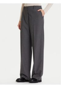 TOMMY HILFIGER - Tommy Hilfiger Spodnie materiałowe WW0WW47550 Szary Wide Leg. Kolor: szary. Materiał: wiskoza, syntetyk #1