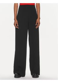 Calvin Klein Jeans Spodnie materiałowe Chiffon J20J223321 Czarny Wide Leg. Kolor: czarny. Materiał: wiskoza #1