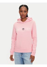 GANT - Gant Bluza 4200292 Różowy Regular Fit. Kolor: różowy. Materiał: bawełna