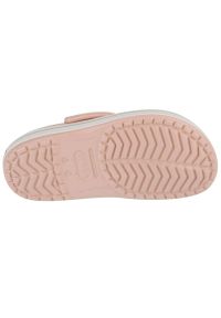 Klapki Crocs Crocband 11016-6UR różowe. Okazja: na co dzień. Kolor: różowy. Materiał: materiał. Styl: casual, klasyczny #4