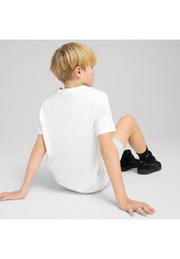 Koszulka Puma Ess Logo Lab Summer Tee B, Dzieci. Kolor: biały. Materiał: bawełna, materiał