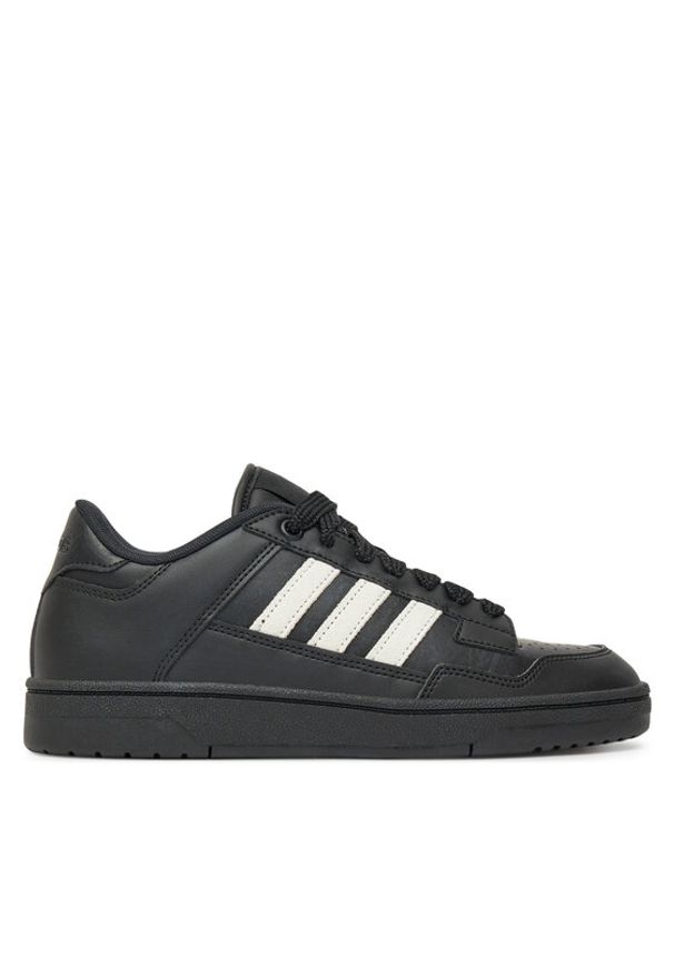 Adidas - adidas Sneakersy Rapid Court Low J JQ1729 Czarny. Kolor: czarny. Materiał: skóra