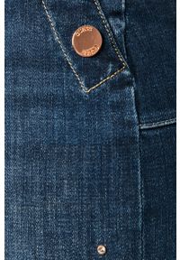 Guess - Spódnica jeansowa. Stan: podwyższony. Kolor: niebieski. Materiał: jeans #4