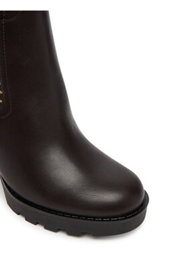 Guess Botki FLFNLL ELE10 Czarny. Kolor: czarny. Materiał: skóra