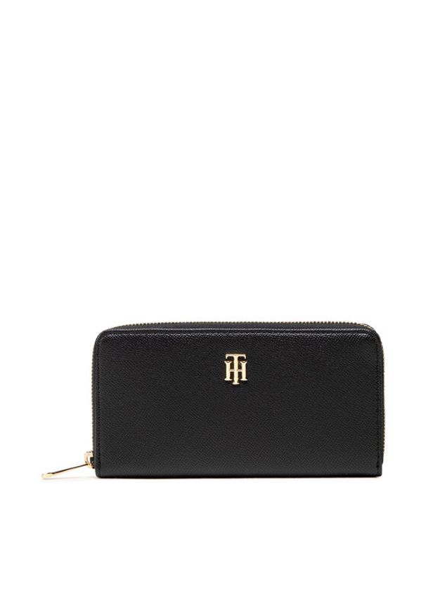 TOMMY HILFIGER - Duży Portfel Damski Tommy Hilfiger. Kolor: czarny