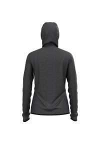 Bluza z kapturem damska Odlo Roy Mid Layer Hoody Full Zip. Typ kołnierza: kaptur. Kolor: szary